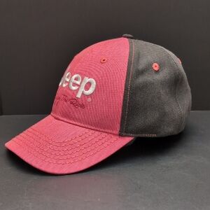 Choko Authentics Jeep Advertising Red/ Gray Sporty Hat.